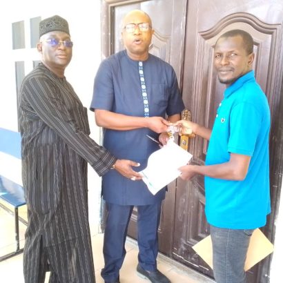 FORMAL UNVEILING/ HANDOVER OF THE (TETFUND) NEWLY COMPLETED ADMINISTRATIVE BLOCK TO THE MANAGEMENT OF (FPOG) BONNY, LED BY THE Ag. RECTOR, DR. VICTOR OKOLOBAH.